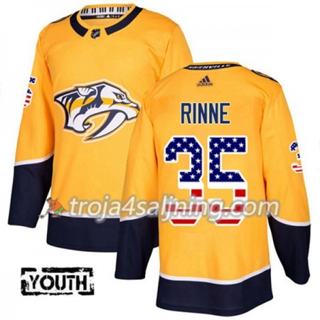 Nashville Predators tröja Pekka Rinne 35 Adidas 2017-2018 Guld USA Flag Fashion Authentic - NHL Tröjor Barn Nashville Predators tröja Pekka Rinne 35 Adidas 2017-2018 Guld USA Flag Fashion Authentic - NHL Tröjor Barn